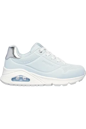 Skechers Uno Gen1 - Shimmer Away Shoes Moyen Width en Bleu Clair/Argent