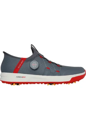 Skechers Slip-ins: GO GOLF Elite Vortex Moyen Width en Gris Anthracite/Rouge