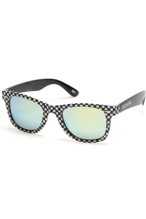 Skechers Checkered Wayfarer Lunettes de soleil en Noir/Blanc