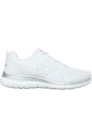 Skechers Bountiful - Quick Path Moyen Width en Blanc/Argent