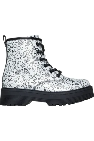 Skechers Gravlen Hi - Doodle Down Shoes Moyen Width en Argent/Noir