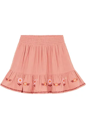 Hundred Pieces Jupe brodée Gaze de coton
