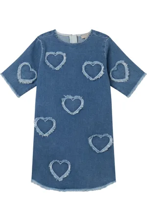 Stella McCartney Robe Denim Cœur