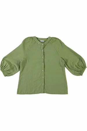 Poudre Organic Blouse Onagre Double Gaze de Coton - Collection Femme