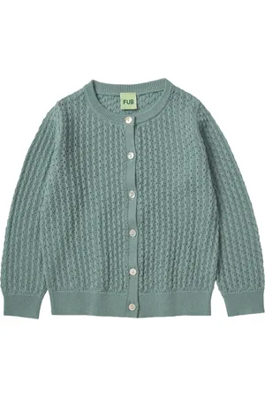 FUB Cardigan Pointelle Maille Fine Laine Mérinos