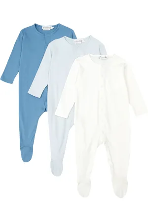 BONPOINT Set 3 Pyjamas à Pieds Coton Bio Cosima