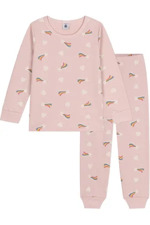 Petit Bateau Ensemble Pyjama Molleton Cœurs