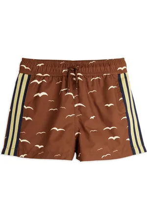 Mini Rodini Short De Bain Mouettes Coton Bio