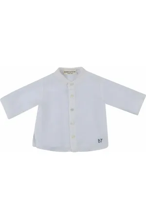 Babe & Tess Chemise Logo Brodé Lin
