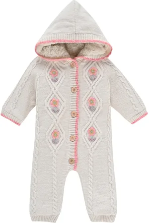 Louise Misha Pilote Laine et Coton Fourré Brodé Main Davida