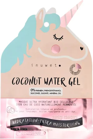 INUWET Masque visage hydratant en bio cellulose