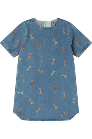 Stella McCartney Robe en Jean Broderie Nœud