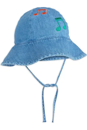 Mini Rodini Chapeau Notes Denim Coton Bio