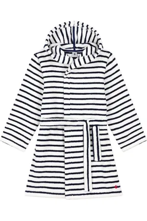 Petit Bateau Peignoir Eponge Rayé