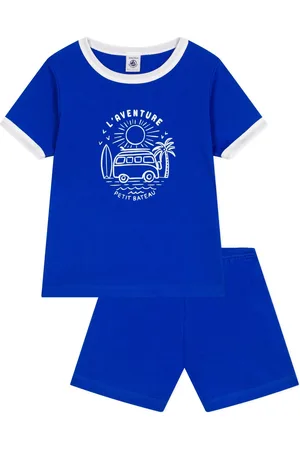 Petit Bateau Pyjashort Brigade Coton Bio