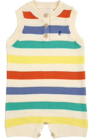 Bobo Choses Combishort Rayure Maille Coton Bio