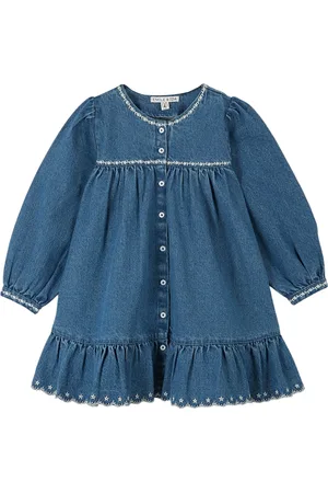 Emile et ida Robe Denim Brodée