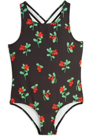 Mini Rodini Maillot De Bain Fleuri Coton Bio