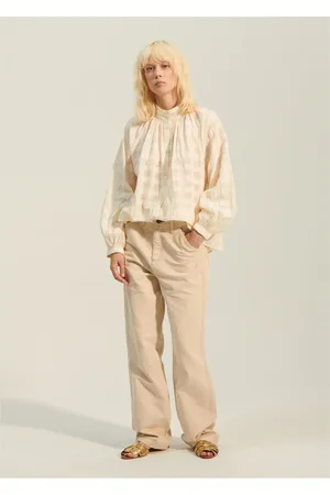 Bellepiece Blouse Paxos Carreaux Dobby