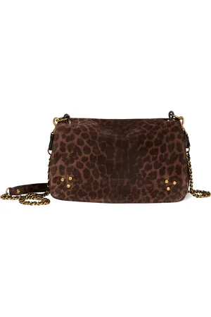 JÉRÔME DREYFUSS Sac Bobi Croûte Velours Léopard