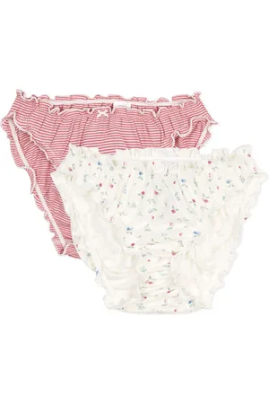 Petit Bateau Lot 2 Culottes Froufrou Coton Bio