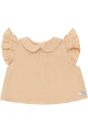 Donsje Blouse en Lin à Volants Mimi