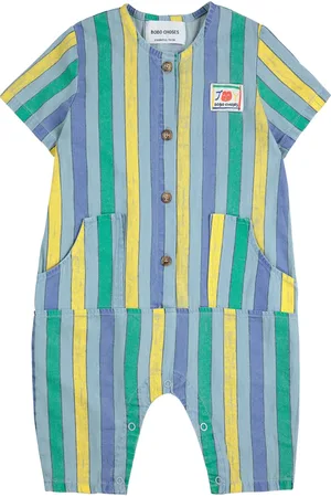 Bobo Choses Combinaison Rayure Denim Léger