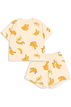 Konges Sløjd Ensemble T-Shirt et Short Lin Banane