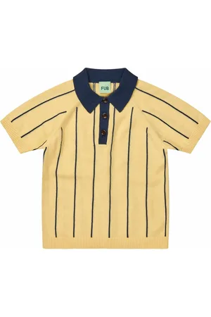FUB Polo Rayé Maille Fine Coton Bio