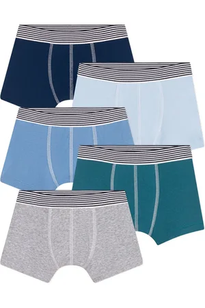 Petit Bateau Lot 5 Boxers Coton Bio