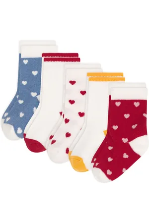 Petit Bateau Lot 5 Chaussettes Cœur