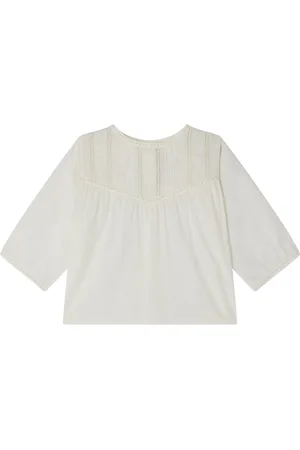 BONPOINT Blouse Chloé à broderies et dentelle