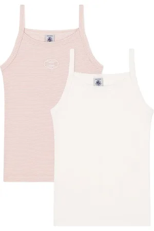 Petit Bateau Lot 2 Débardeurs Rayés