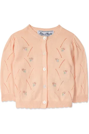 Tartine Et Chocolat Cardigan Ajouré Fleuri