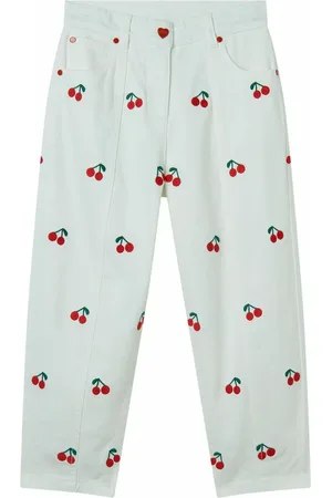 Stella McCartney Pantalon Cerises Coton Gabardine