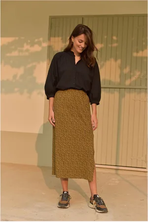 Marlot Paris Jupe Marie Mini Léopard Coton Bio - Collection Femme