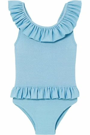 Lison Paris Maillot de Bain à Volants Métallisé