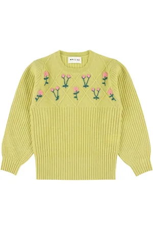 MORLEY Pull Laine Broderie Fleur Tikka