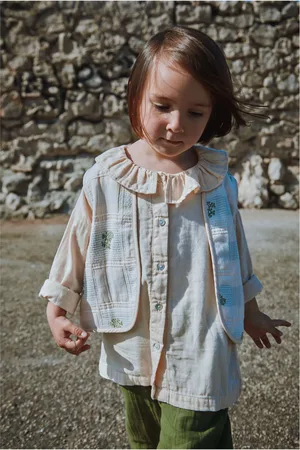 Poudre Organic Veste Sans Manches Calyspo Coton Bio