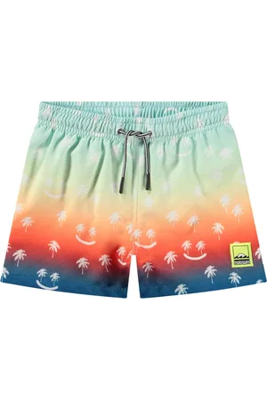 Molo Short de Bain Niko Palmtree Smile Fibres Recyclées