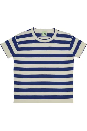 FUB T-shirt Manches Courtes Rayé Coton Bio