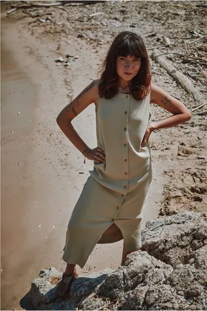 Poudre Organic Robe Côtelée Iris - Collection Femme