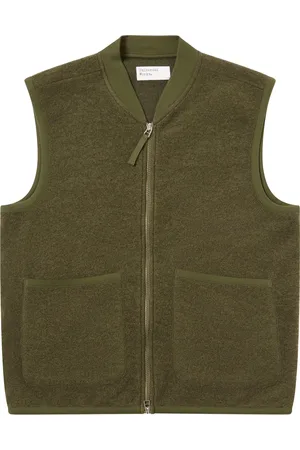 Universal Works Gilet Zippé Sans Manches Laine