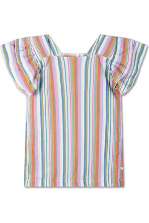 Repose AMS Robe Volants Rayures Tencel