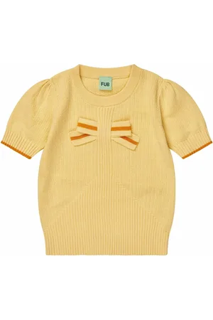 FUB T-Shirt Nœud Maille Fine Coton Bio