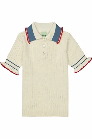 FUB Polo Volant Maille Fine Coton Bio