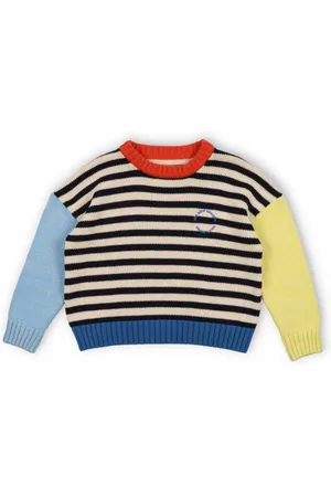 The New Society Pull Rayures Colorblock Calli Coton Bio