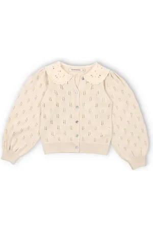 The New Society Cardigan Ajouré Marina Coton Bio