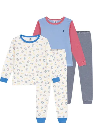 Petit Bateau Lot 2 Pyjamas Longboard Coton Bio