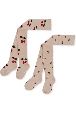 Konges Sløjd Lot 2 Collants Cerises Coton Bio